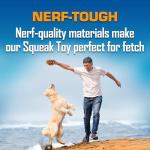 Nerf Dog Squeaky Spiral Football Toy