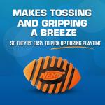 Nerf Dog Squeaky Spiral Football Toy