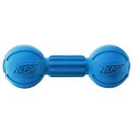Nerf Dog Barbell Chew Toys, Blue and Green