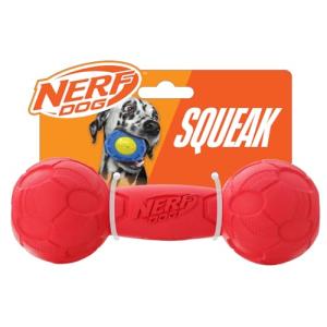 Nerf Dog Medium Barbell Squeaker Toy