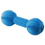 Nerf Dog Barbell Chew Toys, Blue and Green