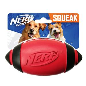 Nerf Dog 5-Inch Red Squeaker Football