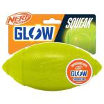 Nerf Dog GLOW Football with Squeaker – 7 Inch