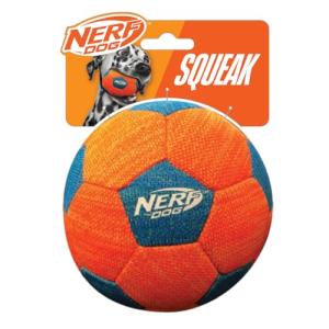 Nerf X-Weave Squeaky Soccer Ball for Dogs