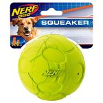 Nerf Dog Squeaky Foam Football - Green/Red