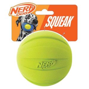 Nerf Dog Squeaker Rubber Ball for Medium/Large Breeds