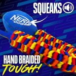 Nerf Dog Rainbow Vortex Tug Toy for Medium/Large Dogs