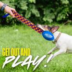 Nerf Dog Rainbow Vortex Tug Toy for Medium/Large Dogs