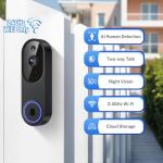 Orbitell 1080p Wireless Wi-Fi Video Doorbell Camera