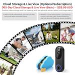 Orbitell 1080p Wireless Wi-Fi Video Doorbell Camera
