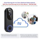 WarmBot 1080p Smart Doorbell Camera with AI Features