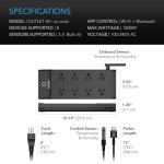 Smart WiFi Power Strip with Climate Control 8 Plugs