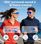 AI Smart Glasses with 8MP Camera and Bluetooth