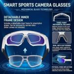 ZWJ Sport AI Smart Sunglasses with 4K Camera