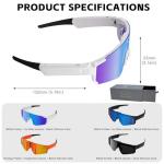 ZWJ Sport AI Smart Sunglasses with 4K Camera