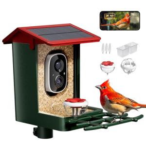 AI Smart Bird Feeder with Camera and 2K Video