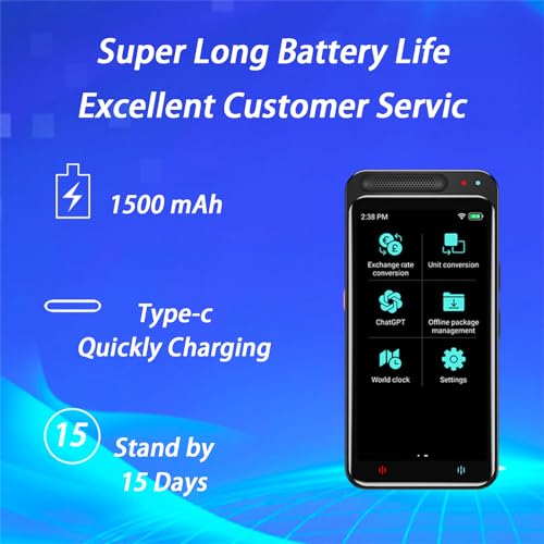 Angok AI Language Translator Device with Touch Screen