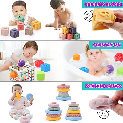 4-in-1 Pull String Baby Teething and Sensory Toys
