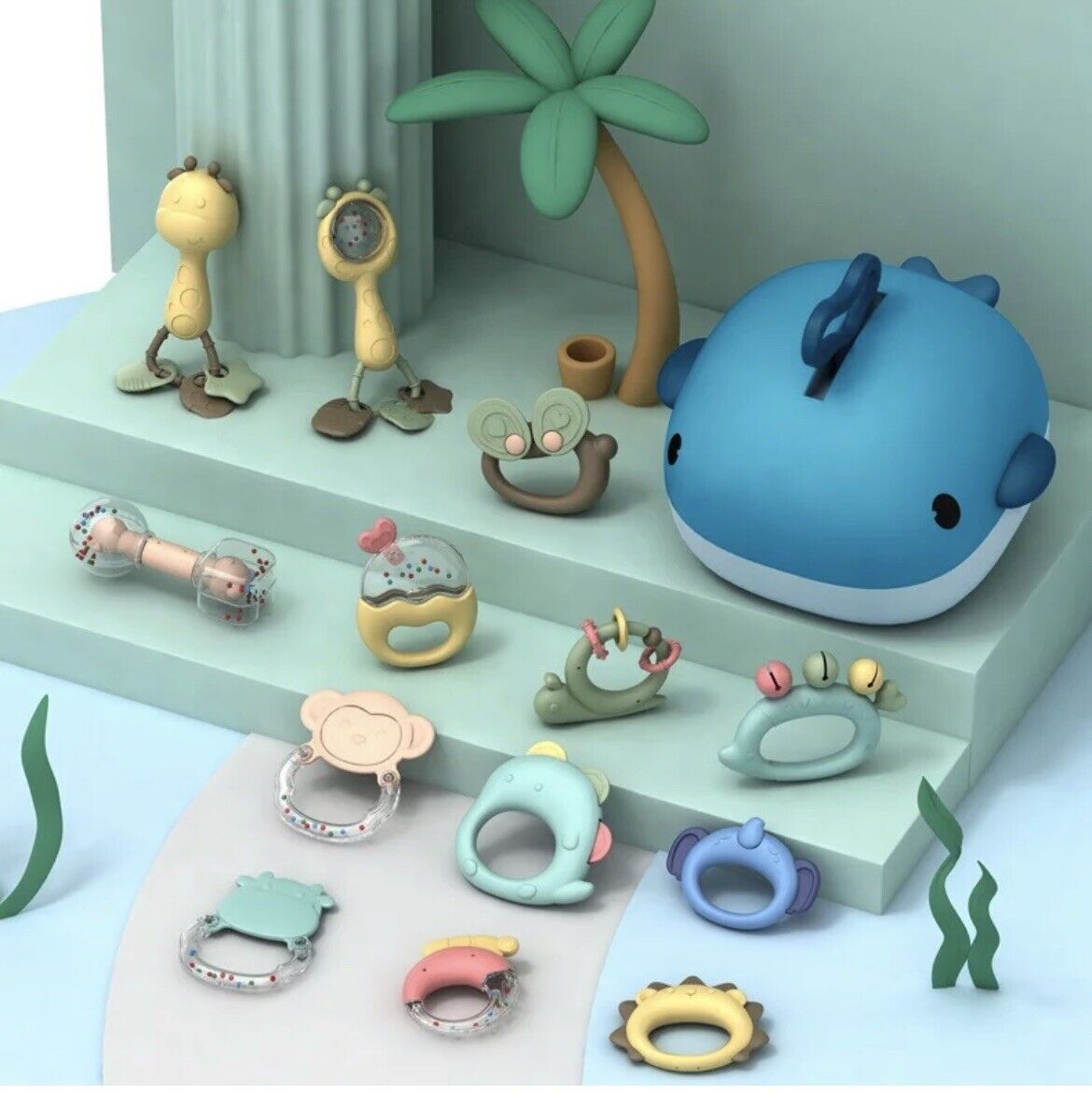 13-Piece Baby Rattle and Teether Toy Set