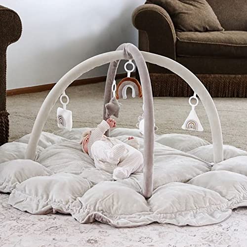 Grey Plush 5-in-1 Baby Play Gym