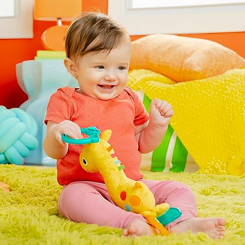 Bright Starts Safari Plush Giraffe Rattle and Teether