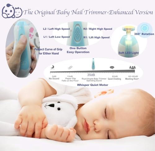 Electric Nail File for Baby - 20-in-1 Kit