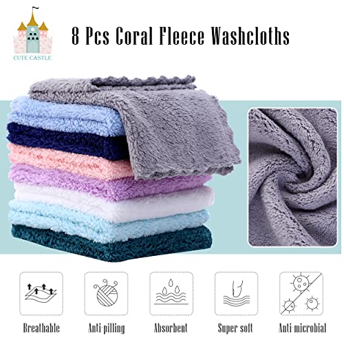 Hooded Baby Towel Set with Washcloths - Soft & Cute