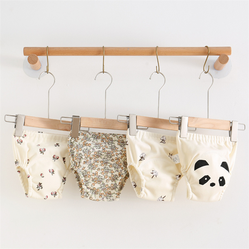 Cute Baby Animal Flower Reusable Diaper Shorts