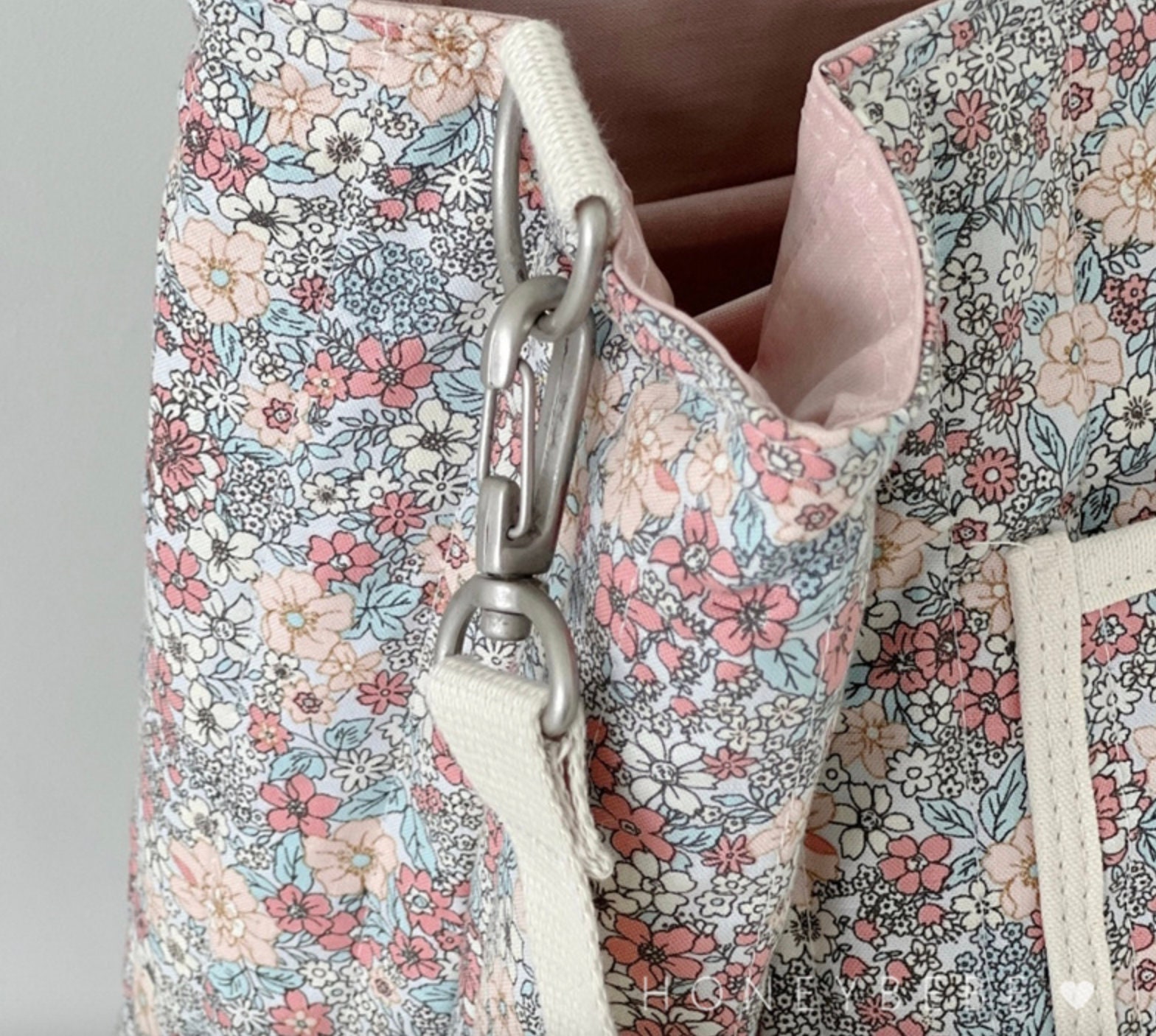 Floral Minimalist Vegan Baby Changing Bag