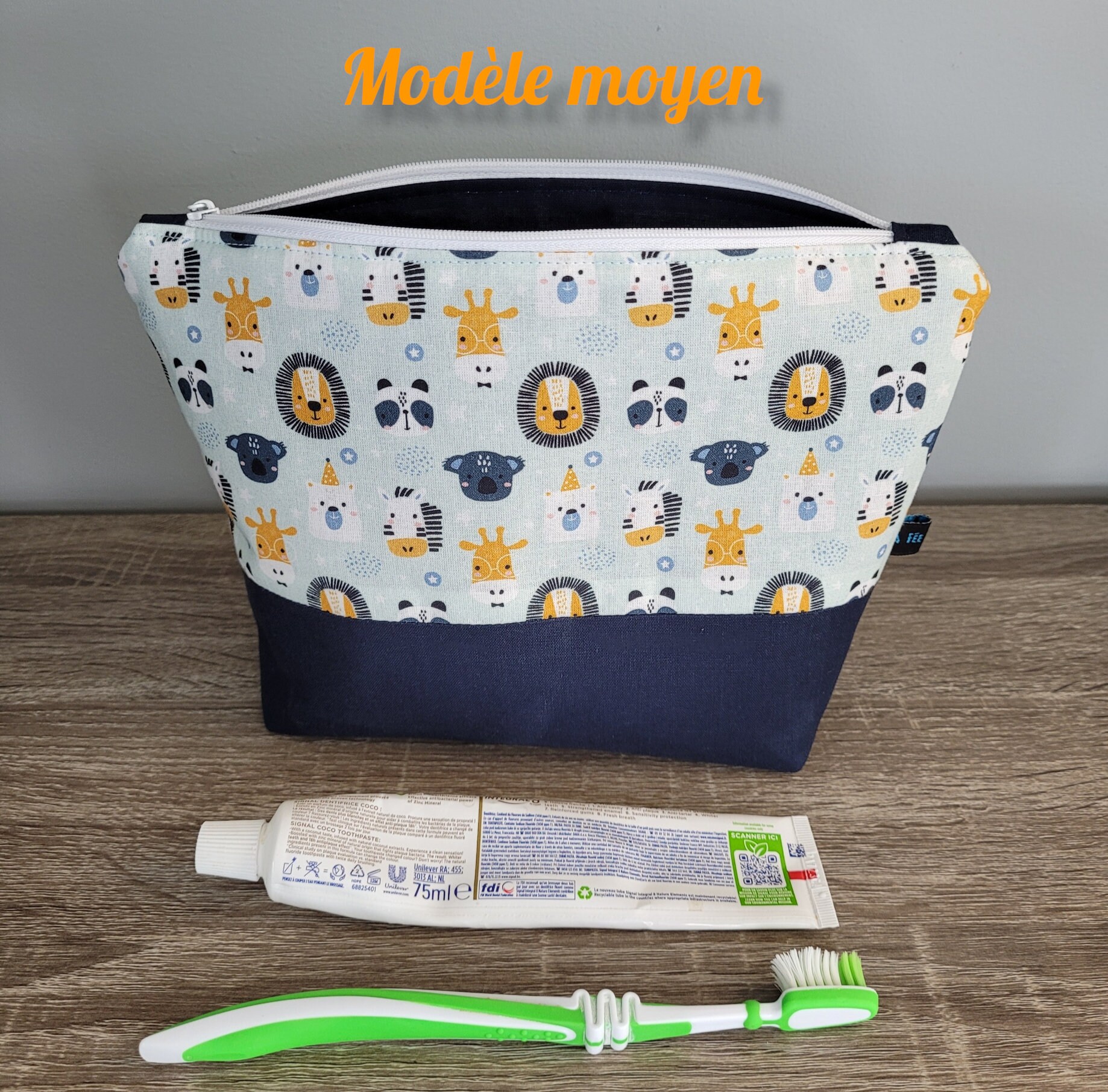 Personalized Lion Toiletry Bag for Kids