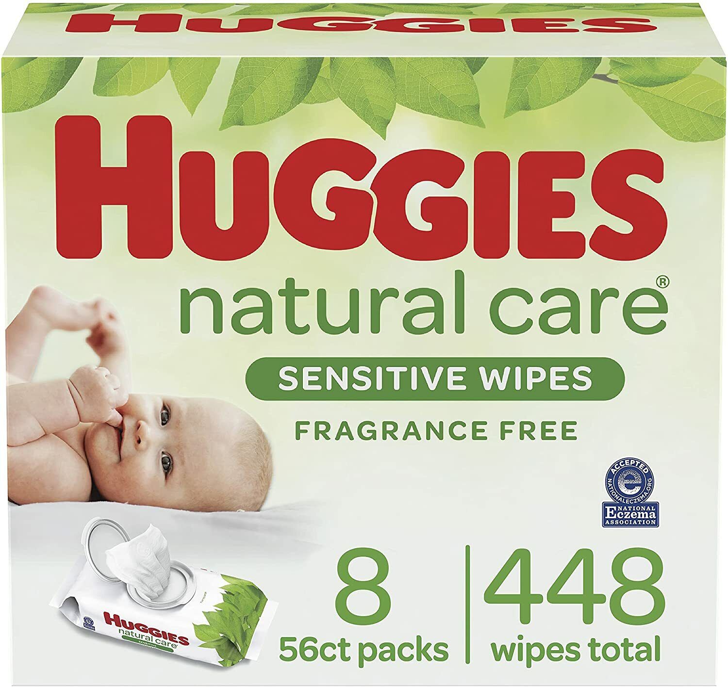 Huggies Natural Care Sensitive Baby Wipes, Unscented