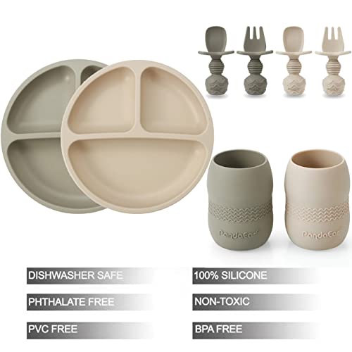 PandaEar Silicone Baby Feeding Set – 4 Pack