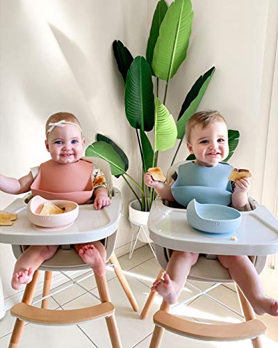 Convertible 3-in-1 Wooden High Chair with Tray