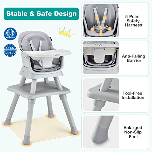 8-in-1 Baby High Chair and Booster Seat