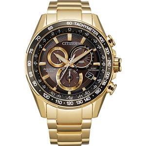 Men's Citizen Eco-Drive Gold-Tone Chronograph Watch