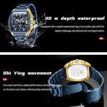 OLEVS Men's Luxury Blue Face Chronograph Watch