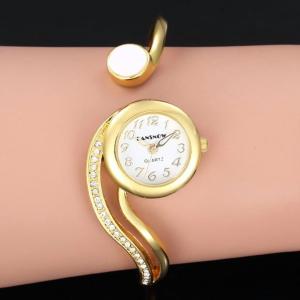 Elegant Women's Gold and Silver Bracelet Watch