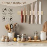 13-Piece Stainless Steel Knife Set with Blade Guards