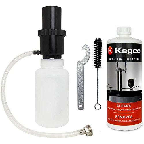 Kegco Beer Line Cleaning Kit - 1 Quart Cleaner