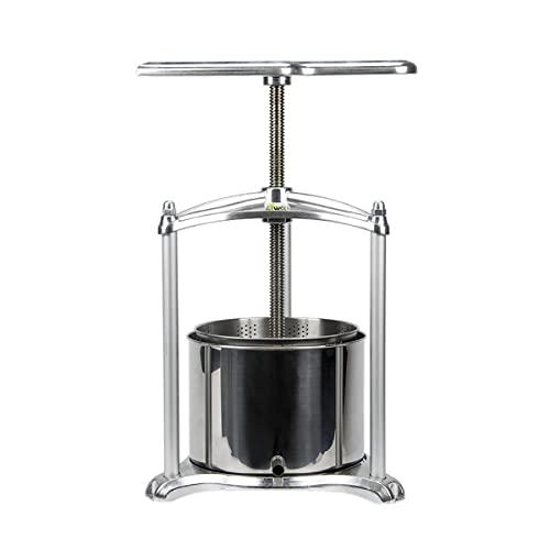 EJWOX 1.6 Gallon Aluminum Wine and Fruit Press