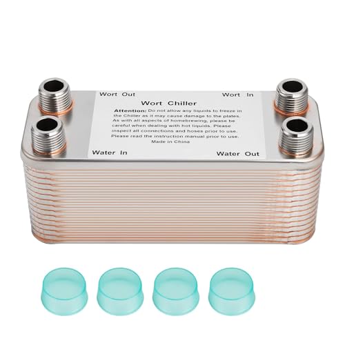 FERRODAY 30 Plate Stainless Steel Wort Chiller