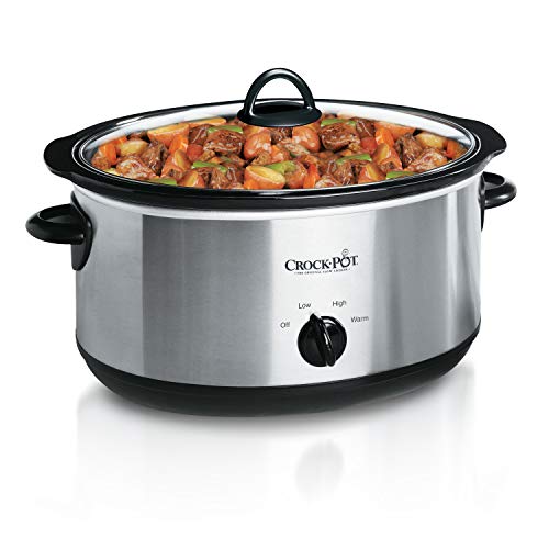 Crock-Pot 7-Quart Manual Slow Cooker - Stainless Steel