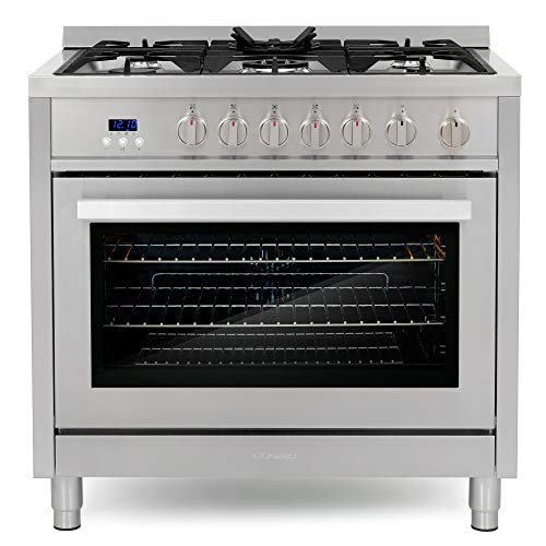 COSMO 36" Gas Range with 5 Burners and Oven