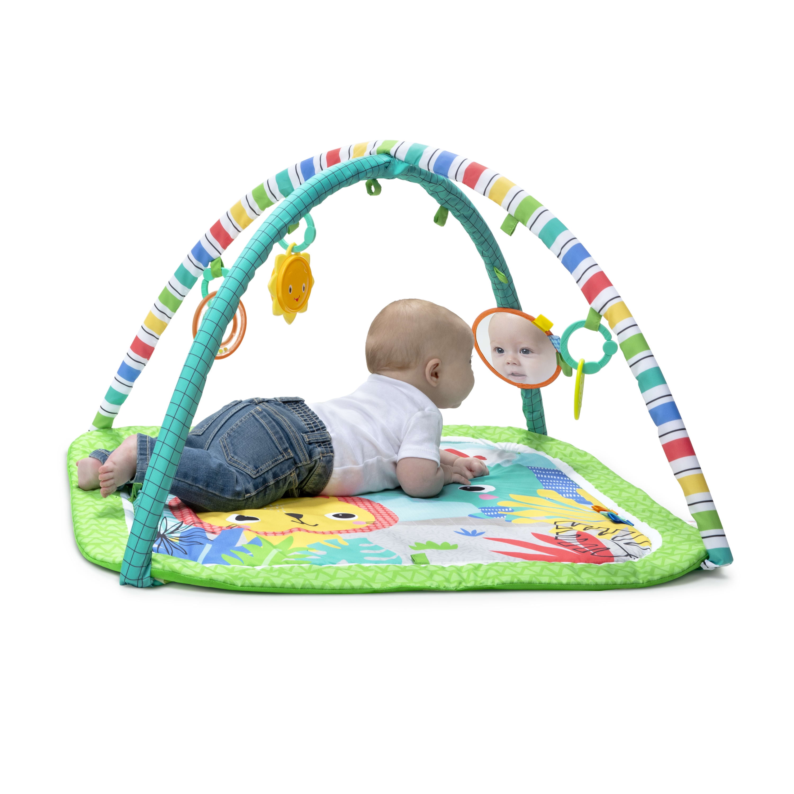 Bright Starts Activity Play Mat with Tags - Green