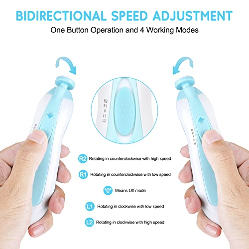 Baby Electric Nail File Drill - 6-in-1 Safety Cutter