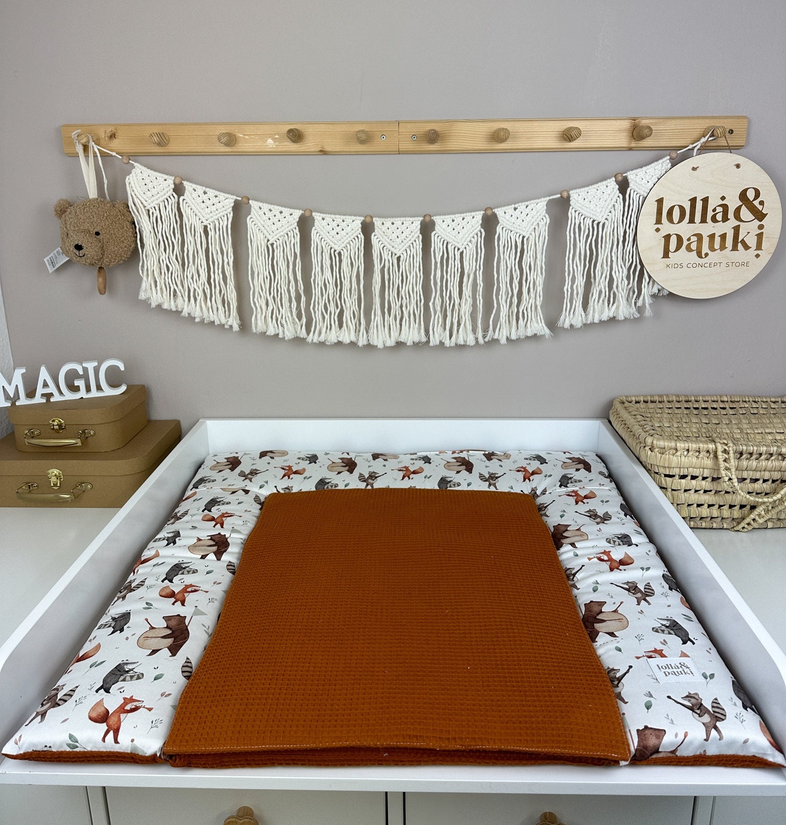 Woodland Musicians Changing Mat for Babies