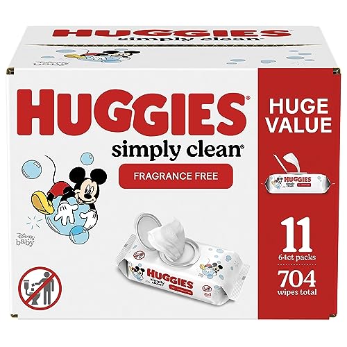 Huggies Simply Clean Unscented Baby Wipes, 704 Count