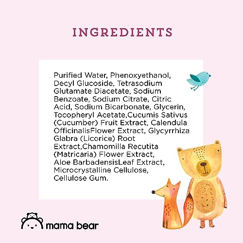 Mama Bear Water Baby Wipes - Hypoallergenic, 72 Count