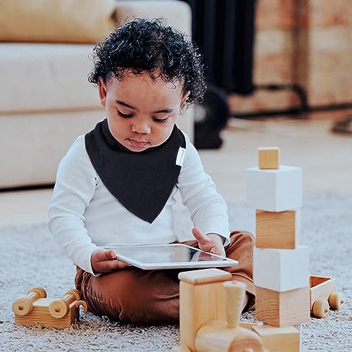 12 Pack Organic Cotton Baby Drool Bibs Set