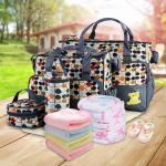 5-Piece Large Diaper Bag Set for Moms